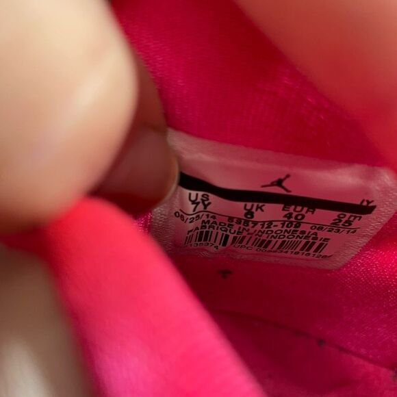 Jordan Pink Patterned Athletic Sneakers - Picture 9 of 9